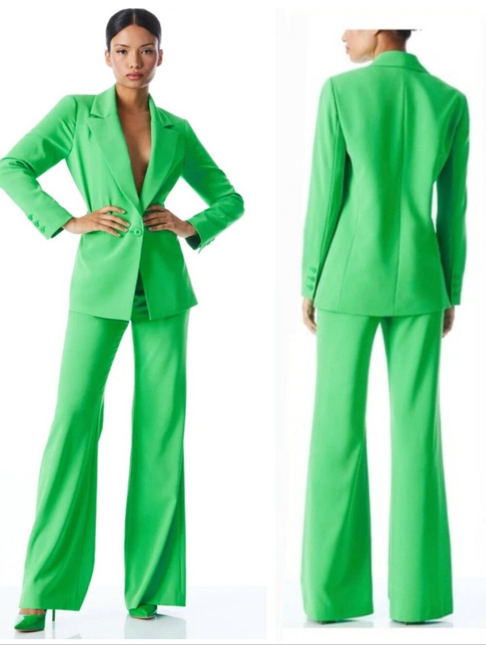BOYFRIEND BLAZER + DEANNA HIGH WAISTED BOOTCUT PANT SIZE 2 SETS